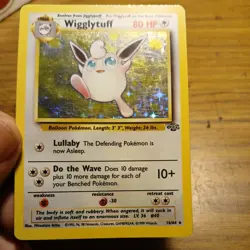 Wigglytuff 16/64 Jungle Holo Pokemon Card mp - Image 1