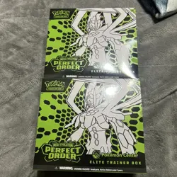 Pokemon Center PKC Exclusive ETB Mega Evolution Perfect Order - Lot of 2 - Image 1