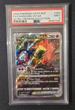 Pokemon TCG Charizard VSTAR Promo SWSH262 PSA 9 Mint Condition - Image 1