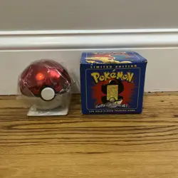 23K Gold Plated CHARIZARD Trading Card 1999 Burger King Pokemon Ball NEW SEALED - Image 1