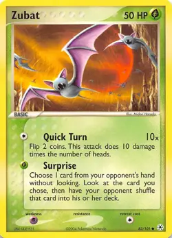 Zubat 83/101 Hidden Legends Pokemon - Image 1