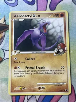 Pokemon Card TCG - Aerodactyl 55/111 - Rising Rivals 2009 Pokemon LP - Image 1