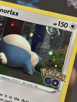 Snorlax - (Galaxy Swirl Holo) 055/078 Pokemon GO Card - Image 2