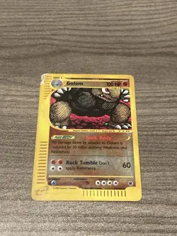 Pokemon 2002 Expedition - Golem - Reverse Holo - 14 - Image 1