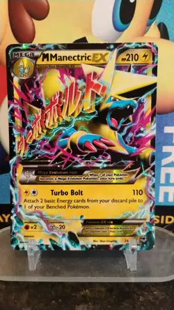 M MANECTRIC EX Phantom Forces POKEMON Full-Art Holo 2014 Trading Card 24/119 - Image 1