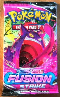 Gengar Cover* Fusion Strike Booster Pack [1] Foil Pack Pokemon - - - ☆REVIEWED☆ - Image 1