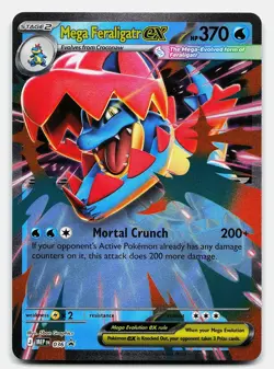 MEGA FERALIGATR EX ME: MEGA EVOLUTION PROMO 036 NM P POKEMON - Image 2
