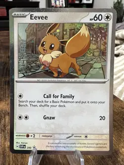 Eevee SVP200 Scarlet & Violet Black Star Promo Holo Pokemon TCG - NM - Image 1
