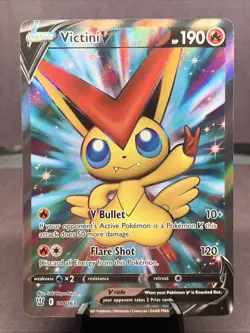 Pokemon TCG Victini V Full Art Ultra Rare Holo 144/163 Battle Styles NM - Image 1