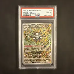 2024 POKEMON SVP EN-SV BLACK STAR PROMO #159 MAGNETON PSA 10 - Image 1