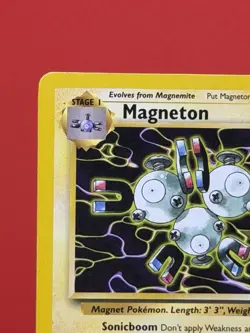 1999 Pokemon Magneton 26/62 Fossil Unlimited Non Holo Rare - LP - Image 2
