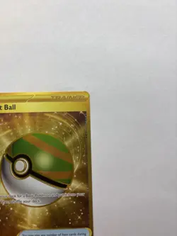 Pokemon TCG Nest Ball Scarlet & Violet Base Set Gold Rare Trainer Card 255/198 - Image 3