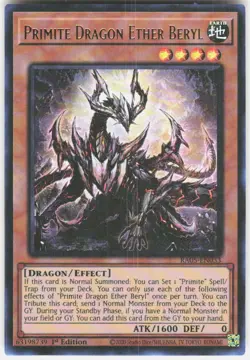 Primite Dragon Ether Beryl Ultra Rare RA05-EN033 Yugioh - Image 1