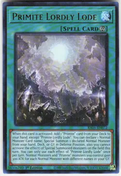 Primite Lordly Lode Ultra Rare RA05-EN072 Yugioh - Image 1