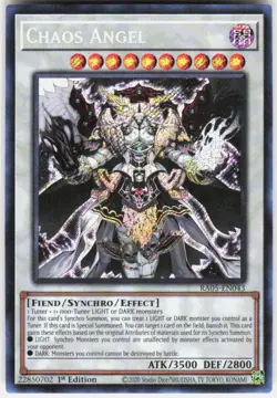 Chaos Angel Secret Rare RA05-EN043 Yugioh - Image 1