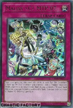YUGIOH CRBR-EN022 Maliss C MTP-07 Ultra Rare 1st Edition NM - Image 1