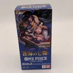 One Piece Card Game OP-14 Azure Sea Seven Warlords Japanese Booster Box New - Image 1