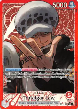 Trafalgar Law Alternate Art Foil OP14-001 The Azure Sea's Seven One Piece - Image 1