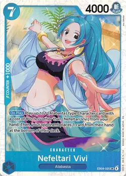 Nefeltari Vivi Foil EB04-025 The Azure Sea's Seven One Piece - Image 1