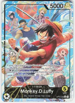 Monkey.D.Luffy Alternate Art Foil OP15-098 Adventure on Kami's Island One Piece - Image 1