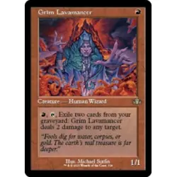 GRIM LAVAMANCER (RETRO FRAME) X4 Dominaria Remastered Magic MTG MINT CARD - Image 1