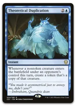 Theoretical Duplication #34 (NM) Commander 2021 C21 Magic MTG - Image 1