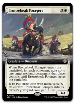 Bronzebeak Foragers (Extended Art) #37 (NM) Lost Caverns of Ixalan LCC Magic MTG - Image 1
