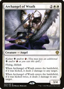 Archangel of Wrath Foil Dominaria United 3 NM MTG - Image 1