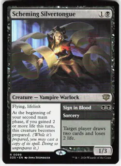 Scheming Silvertongue 99 Secrets of Strixhaven Magic the Gathering - Image 1