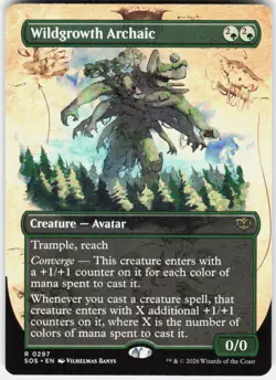 Wildgrowth Archaic Borderless 297 Secrets of Strixhaven Magic the Gathering - Image 1