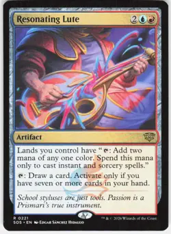 Resonating Lute 221 Secrets of Strixhaven Magic the Gathering - Image 1