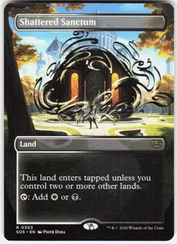 Shattered Sanctum Borderless 303 Secrets of Strixhaven Magic the Gathering - Image 1