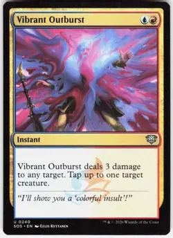 Vibrant Outburst 240 Secrets of Strixhaven Magic the Gathering - Image 1
