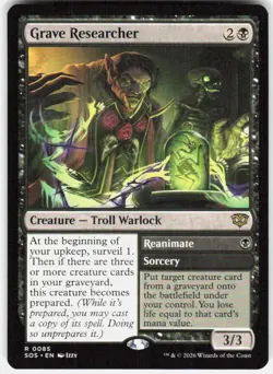 Grave Researcher 85 Secrets of Strixhaven Magic the Gathering - Image 1