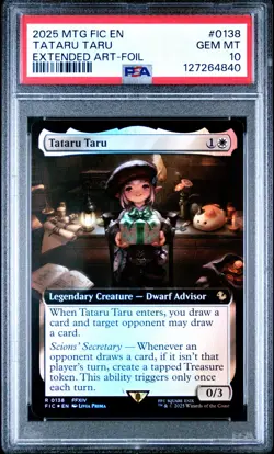 Tataru Taru (Extended Art) Commander: Final Fantasy Foil PSA 10 - Image 1