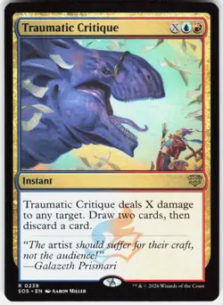 Traumatic Critique 239 Secrets of Strixhaven Magic the Gathering - Image 1
