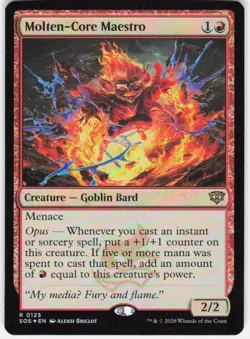 Molten Core Maestro Foil 125 Secrets of Strixhaven Magic the Gathering - Image 1