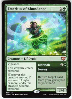 Emeritus of Abundance 145 Secrets of Strixhaven Magic the Gathering - Image 1