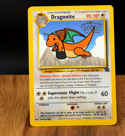 Pokemon Dragonite #5 Black Star Promo Kids WB First Movie WOTC 1999 Vintage - Image 2
