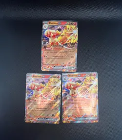 3 CARDS LOT - Blaziken ex 024/159 Holo - Pokemon TCG SV09: Journey Together - Image 1