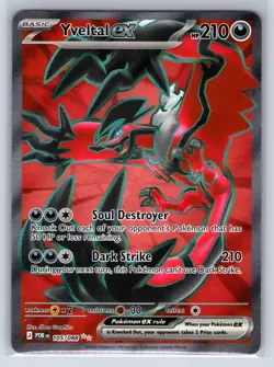 Yveltal ex 105/088 Ultra Rare Perfect Order Pokemon Holo Near Mint - Image 1