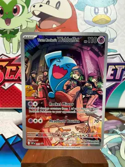 Team Rocket's Wobbuffet SVP 203 Black Star Promo - Destined Rivals ETB - Pokemon - Image 1