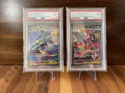 Pokemon Phantasmal Flames Mega Sharpedo ex 127/094 Mega Loppuny ex 128/094 PSA 9 - Image 1