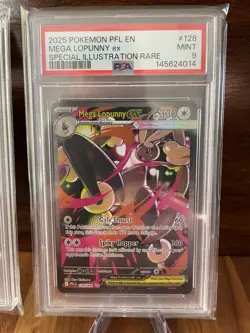 Pokemon Phantasmal Flames Mega Sharpedo ex 127/094 Mega Loppuny ex 128/094 PSA 9 - Image 5