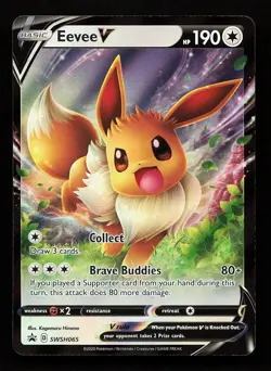 Eevee V SWSH065 Promo Sword & Shield Promo Pokemon Card - Image 1