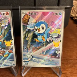 Pokemon TCG First Partner Illustrations Turtwig Chimchar Piplup 040-042 Series 1 - Image 5
