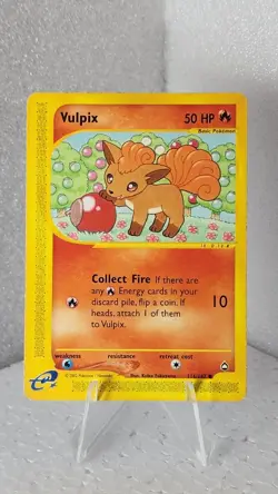 Vulpix 116/147 Aquapolis Pokemon TCG E Reader WOTC - Image 1