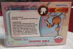 2000 Topps Chrome Pokemon TV Animation Edition Series 2 Foil #84 Doduo - Image 3