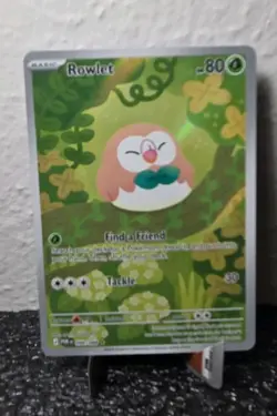 Pokemon TCG Perfect Order Rowlet Illustration Rare 090/088 Holofoil NM - Image 1