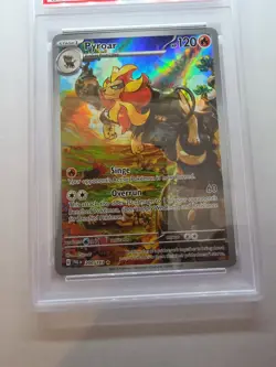 Pyroar 200/193 Pokemon TCG Paldea Evolved Illustration Rare PSA Mint 9 - Image 3